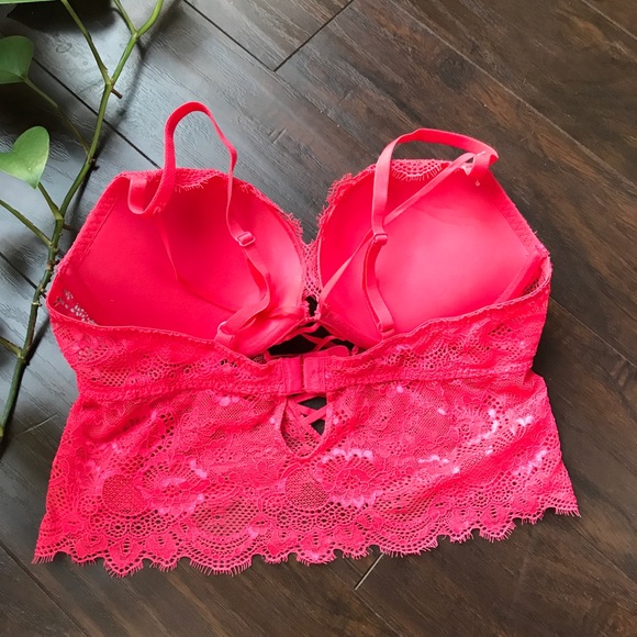La Senza Red Lacey Push-up Bra - Picture 4 of 6